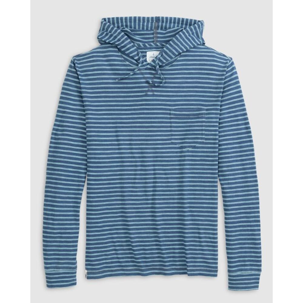 Zeus Striped Cotton Hoodie, Size: M